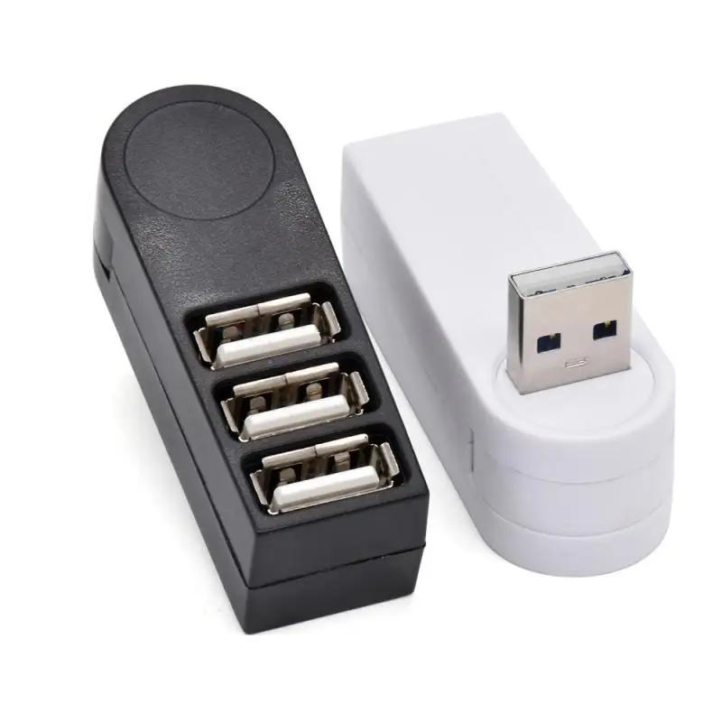

3 In1 Rotating USB Hub 2.0 Multi USB 2.0 Hub USB Splitter High Speed 3 Ports Multiple Expander 2.0 Hab For Laptop PC Computer