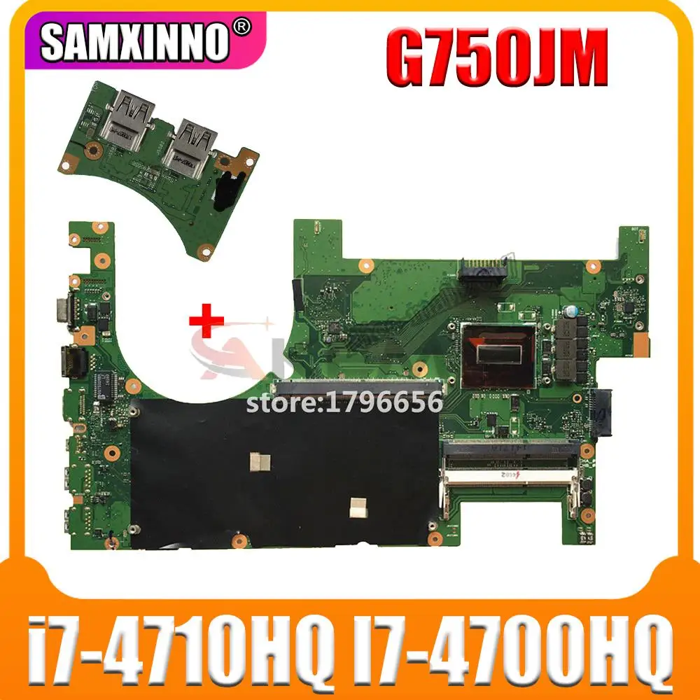 

Отправляемая плата + 2D материнская плата для ноутбука Asus G750JM G750JW G750JH G750JX G750J G750, протестированная оригинальная материнская плата