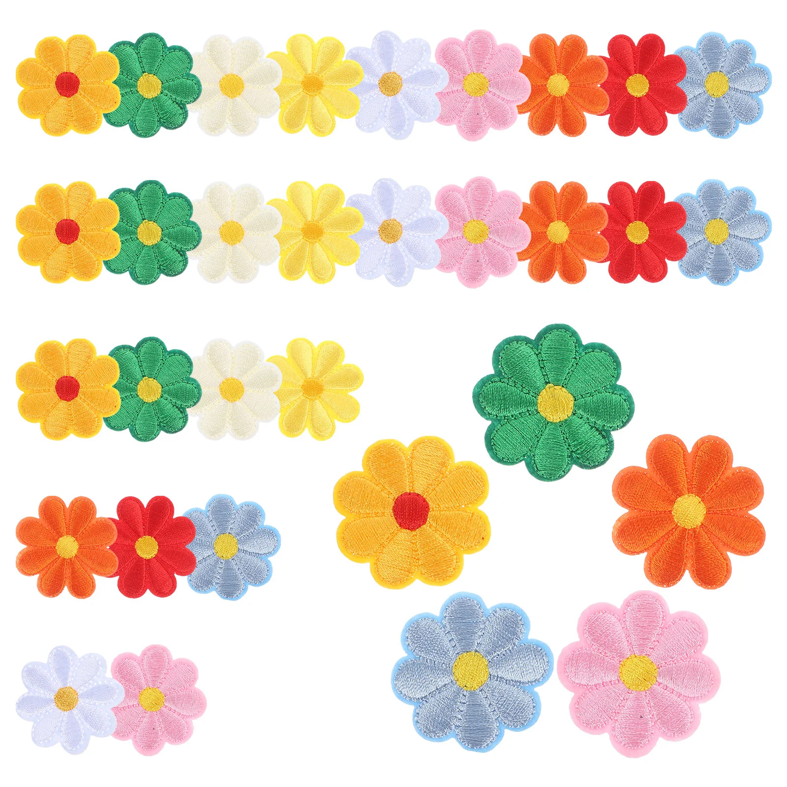 

36Pcs Sew On Patches Flower Patches Small Repairing Patches Clothes Iron On Patches DIY Patches