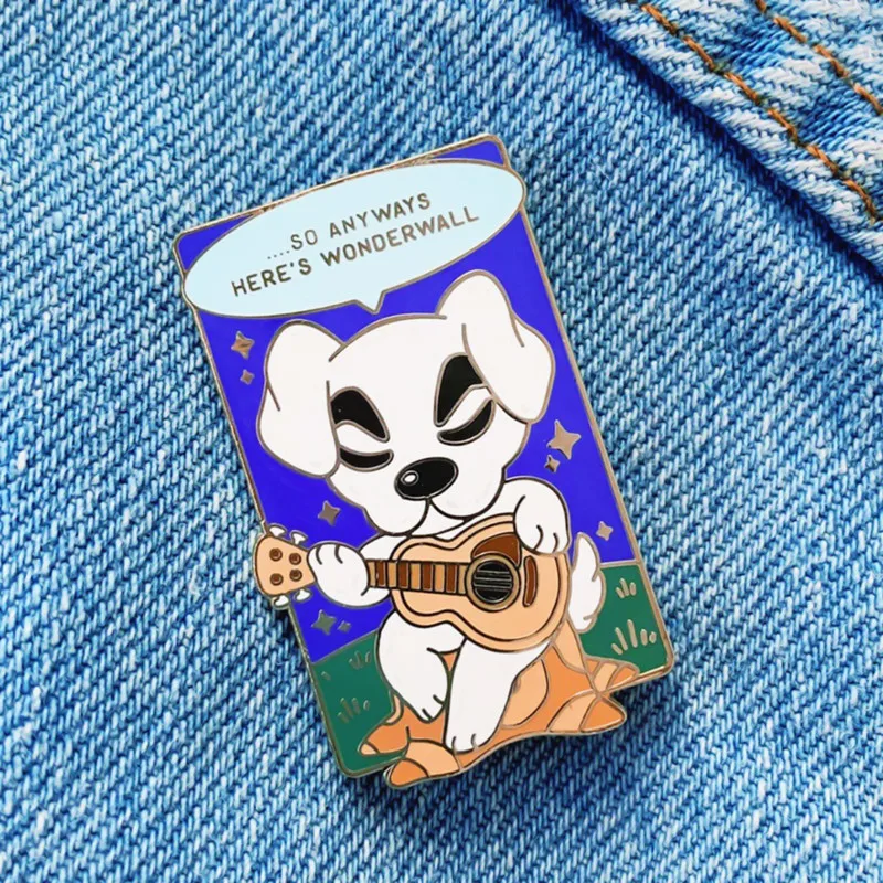 

KK Slider So Anyways Here's Wonderwall Brooch Metal Badge Lapel Pin Jacket Jeans Fashion Jewelry Accessories Gift