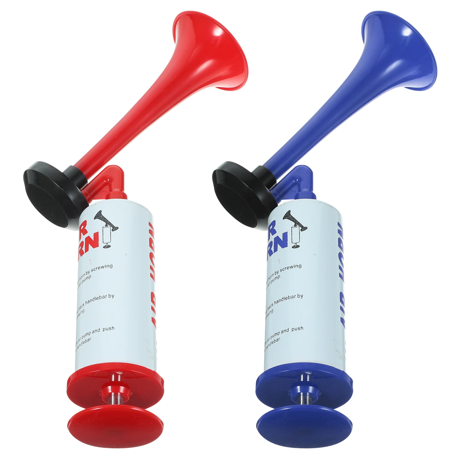 

2 Pcs Cheering Horn Fans Horn Hand Push Pump Air Plaything Fans Props Portable