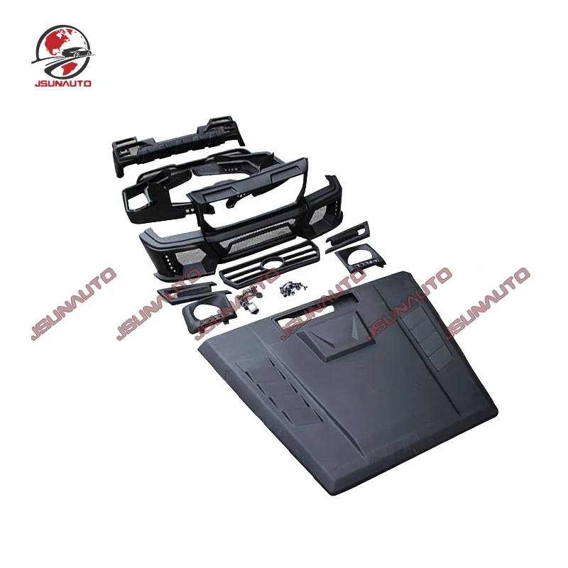 

For Benz G Class W463 G500 G55 G63 G65 Unpainted Front Bumper Rear Bumper WaldStyle Body Kit Front Engine Hood Cover