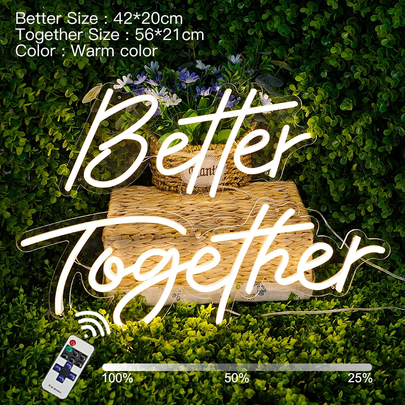 Улучшенная большая неоновая вывеска на день рождения Настенный декор