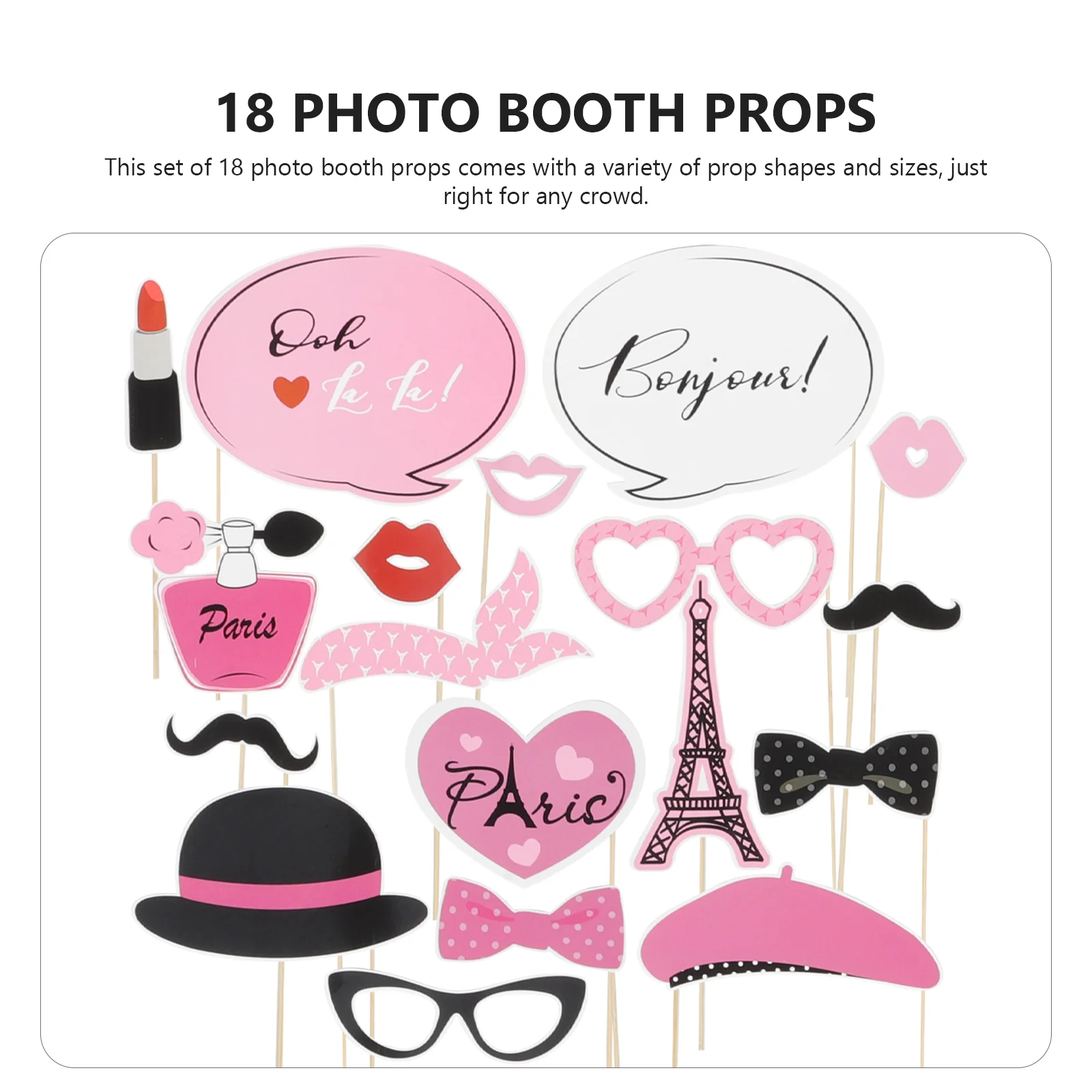 Amosfun 18 шт. комплект реквизита для фотобудки тематическое украшение вечеринки