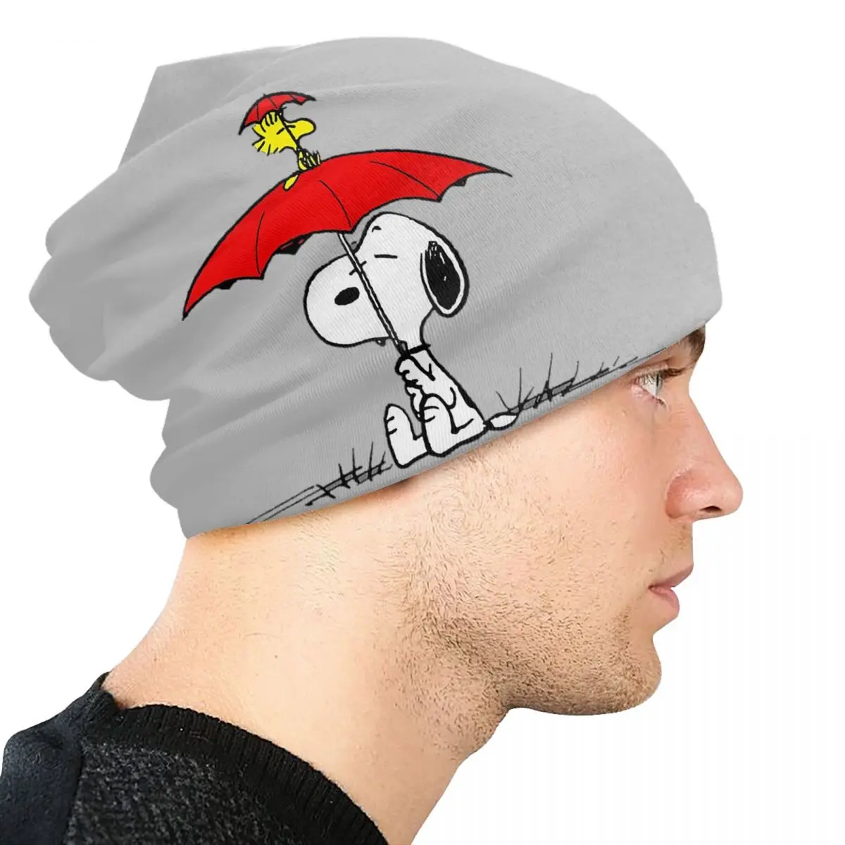 Пользовательские S-Snoopys зонтик для собак Skullies шапочки шапки унисекс зимняя теплая