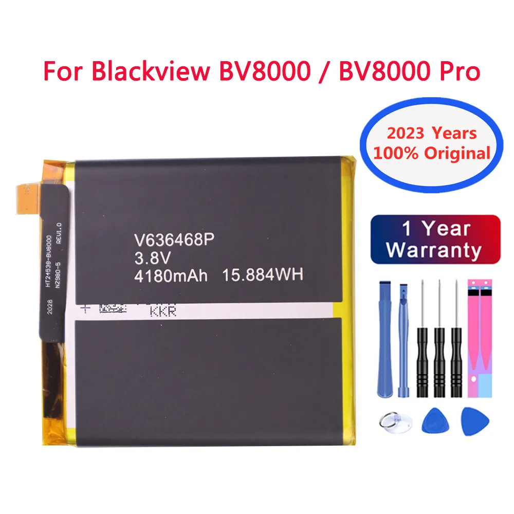 Новый оригинальный аккумулятор BV 8000 41800 мАч для смартфонов Blackview BV8000 и BV8000 Pro V636468P, высококачественные батареи