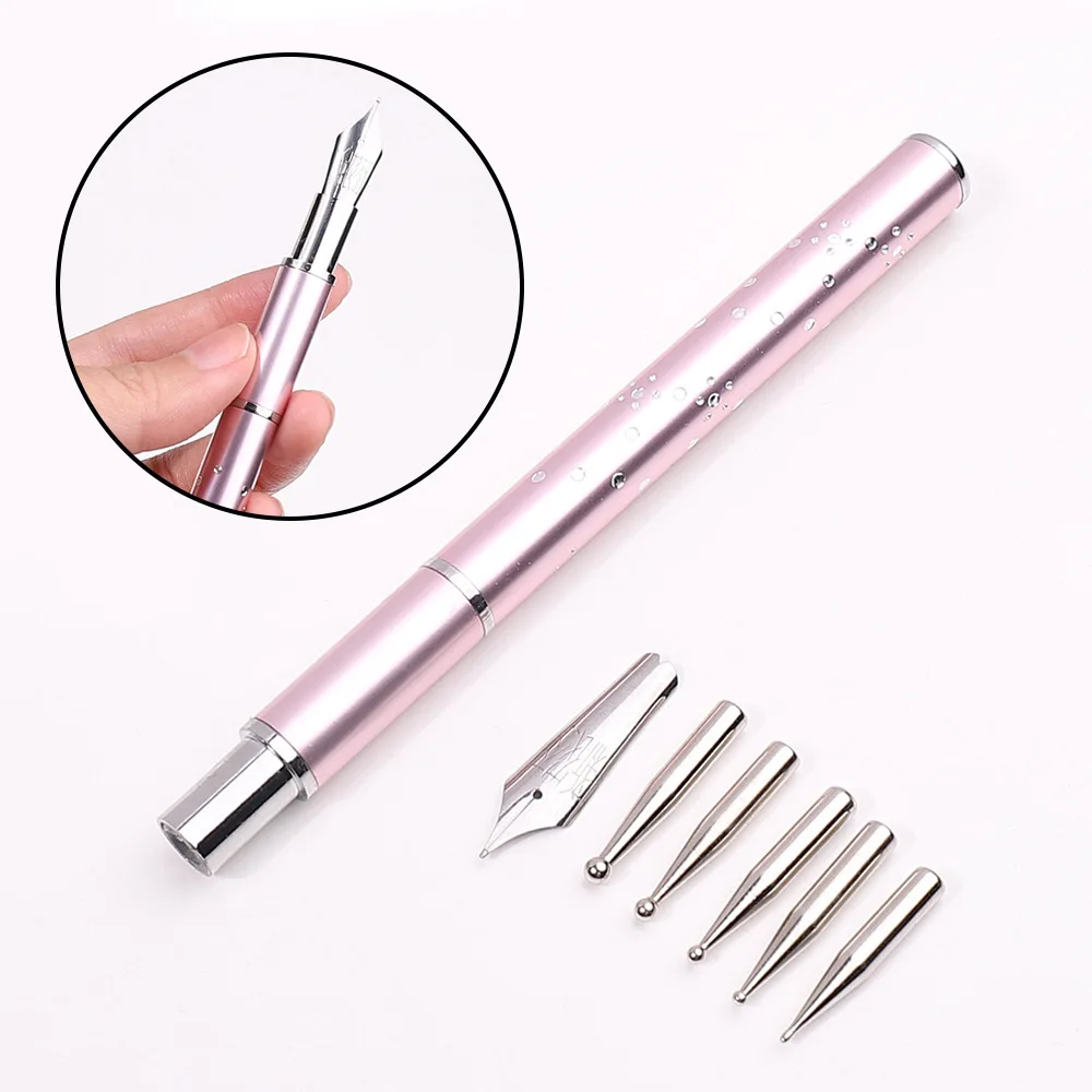 Ручка для рисования ногтей кабель раскрашивания цветов французская линия