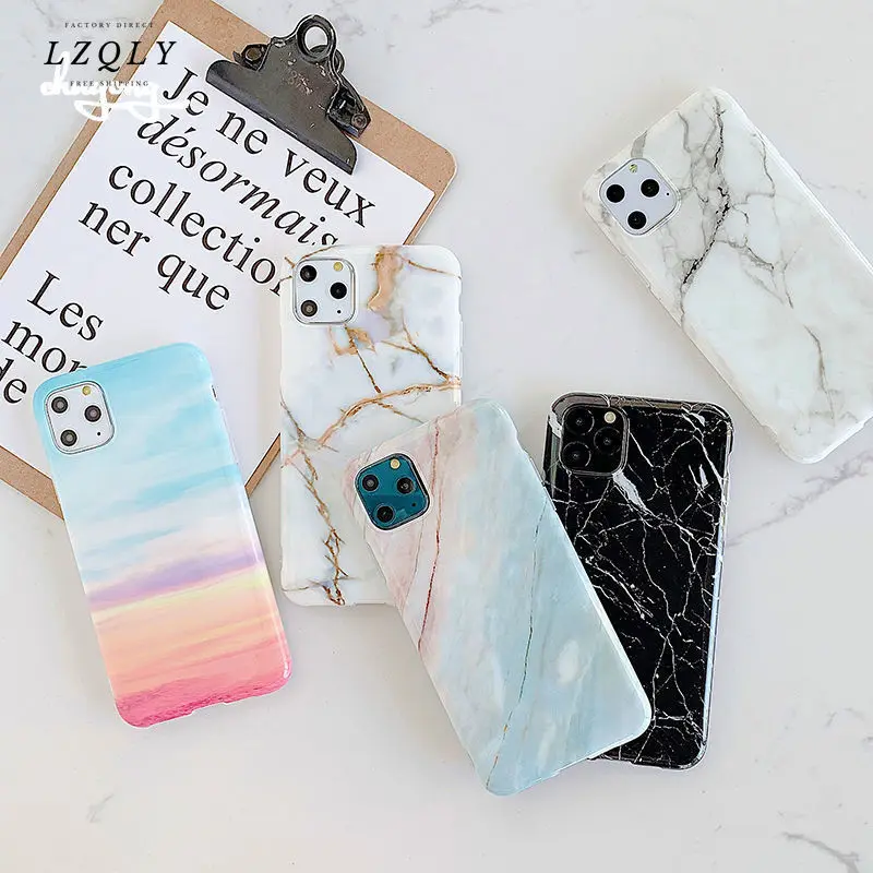 

2021 Новый мраморный чехол для Huawei P40 Pro P30 P20 Lite Nova 5i 4e 3e 3i Mate 30 20 Модернизированный мягкий чехол из ТПУ с противоударной защитой
