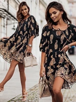 2022 vintage mini dress women summer elegant linen short sleeve boho maxi dress female holiday sundress