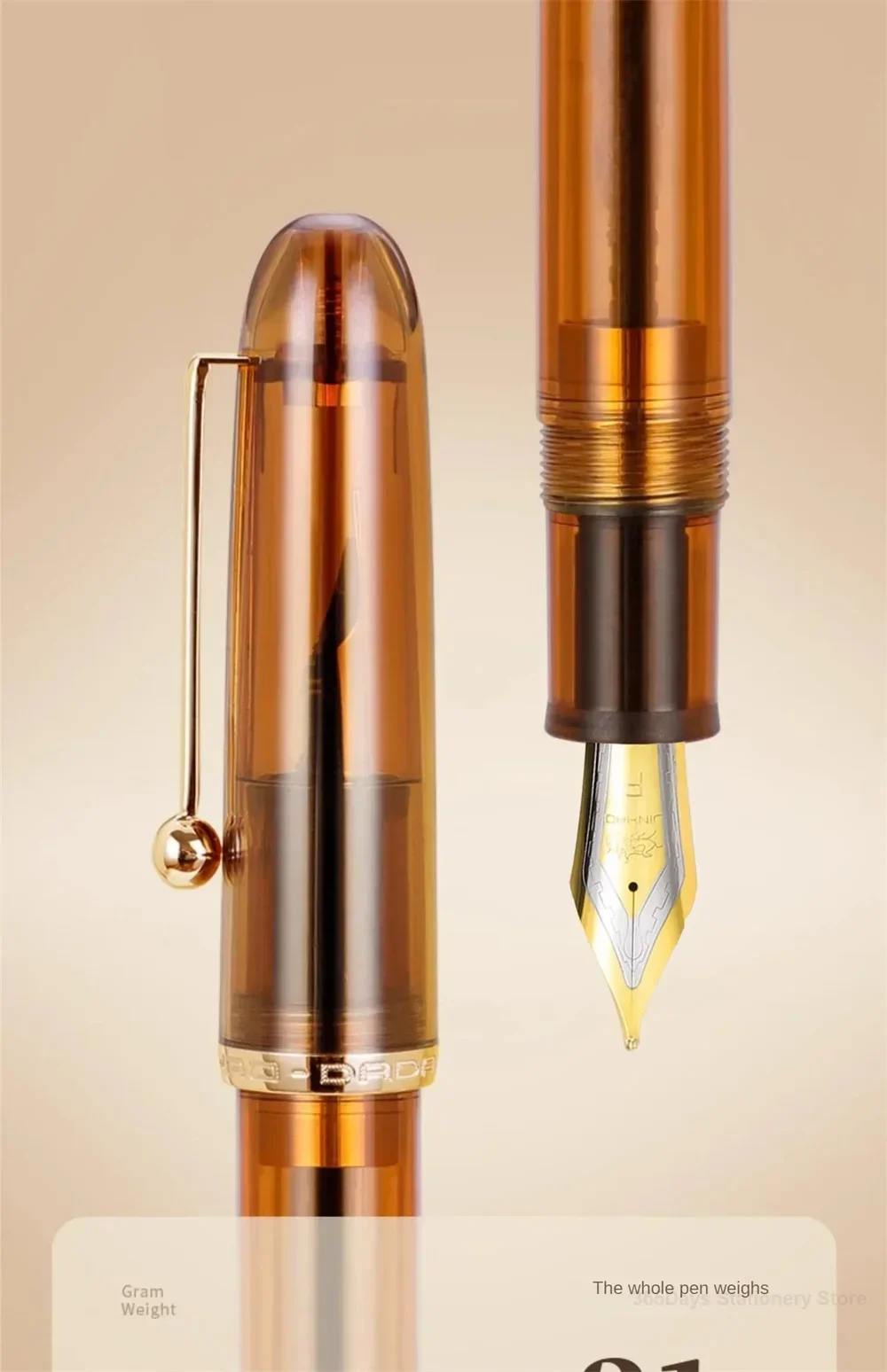 Новая акриловая перьевая ручка Jinhao 9016 Dadao Heartbeat 6 # Чернила для ручек 35 мм, канцелярские товары для студентов, школьные принадлежности, офисные принадлежности, подарок, PK 9 (art.: 3920dbbaa2aa0) - 3920dbbaa2aa0