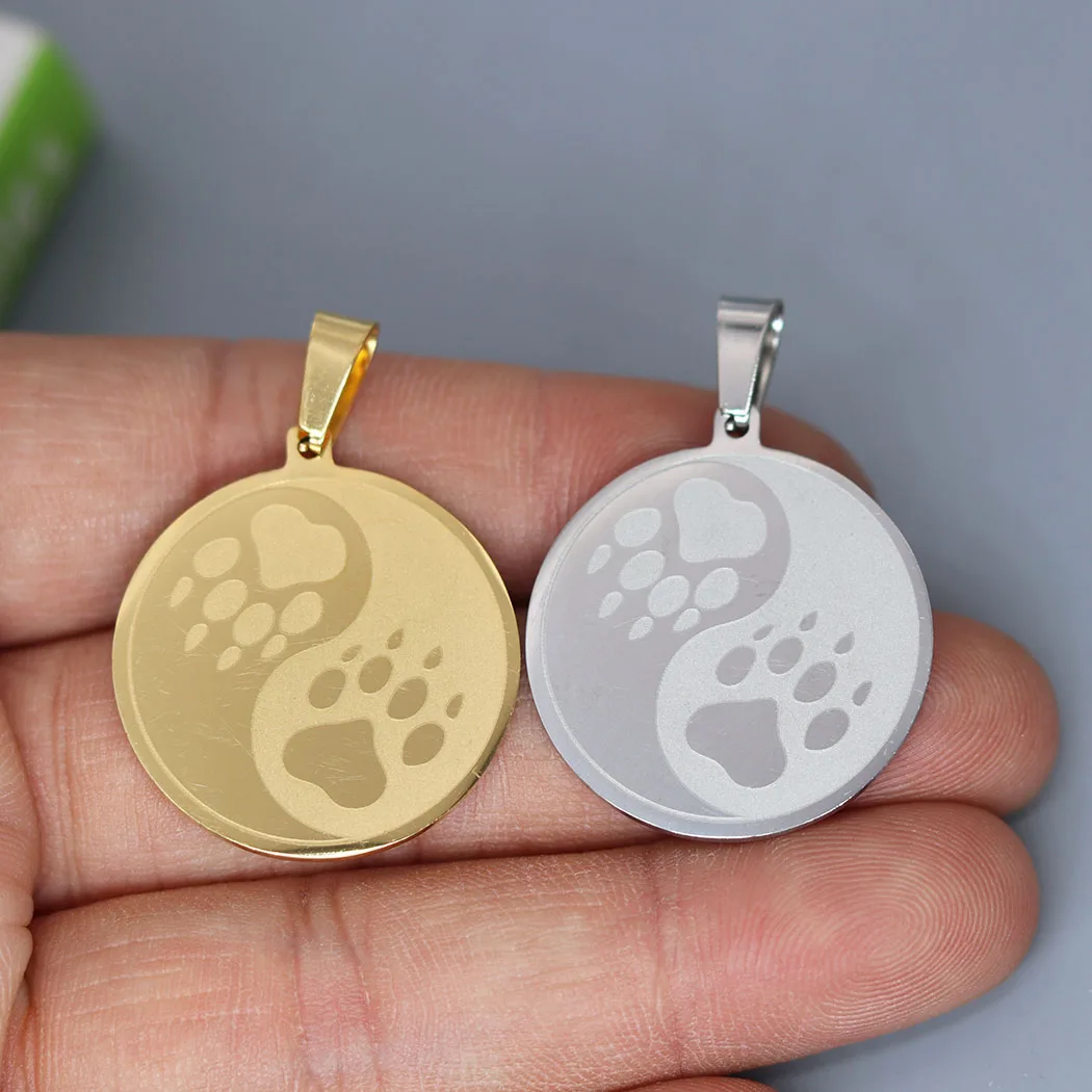 

2 шт. Инь Янь тропа Волчья лапа подходит для подвесок и сережек ожерелье аксессуары DIY Подвески для изготовления ювелирных изделий