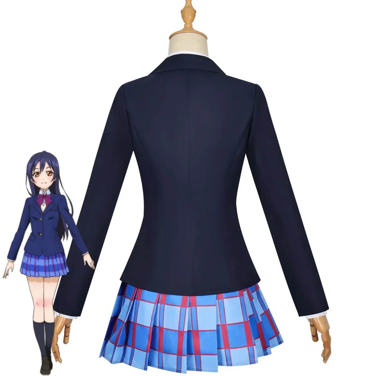 Фото Аниме LoveLive! School Idol Project Nico Yazawa Sonoda Umi Kotori Minami Косплей Костюм Школьная форма Парик Женский костюм Kawaii №5