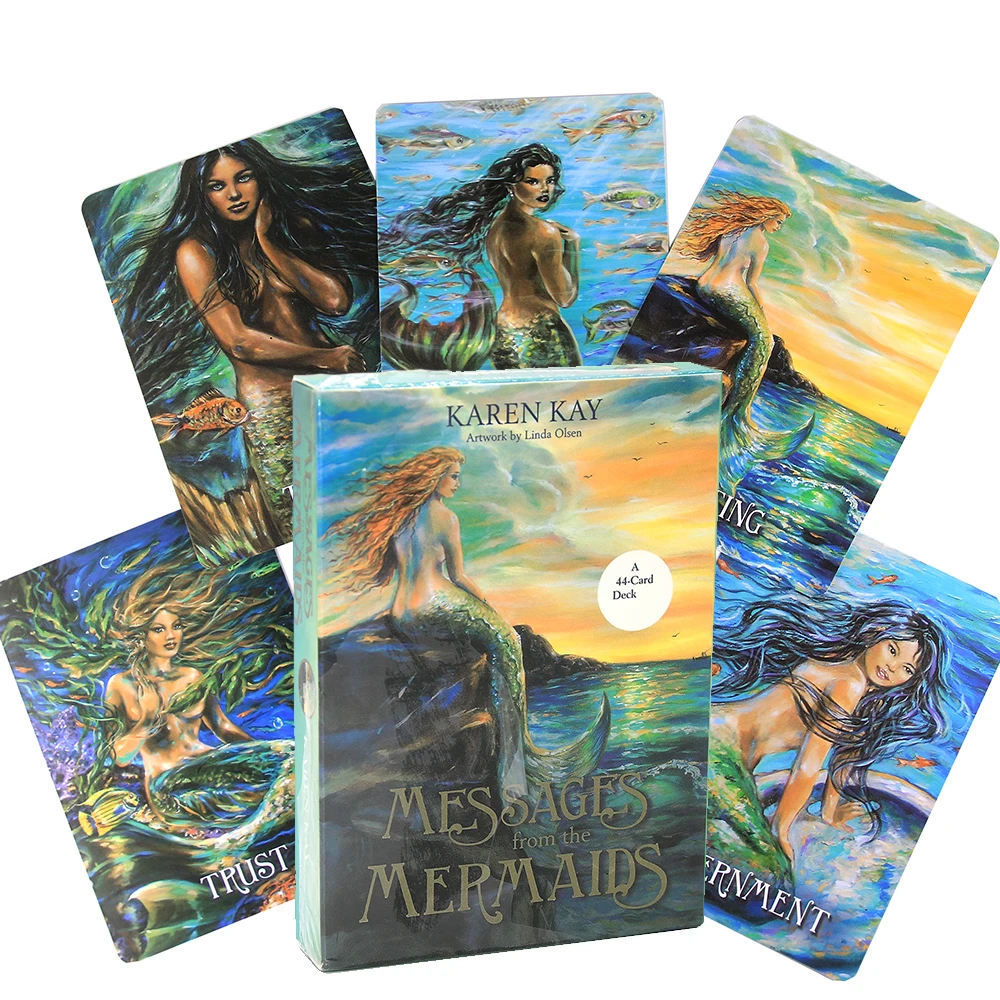

Mermaid's Tarot Cards Deck Sets Mysterious Divining Knights Romantic Angels Modern Witch Board Games