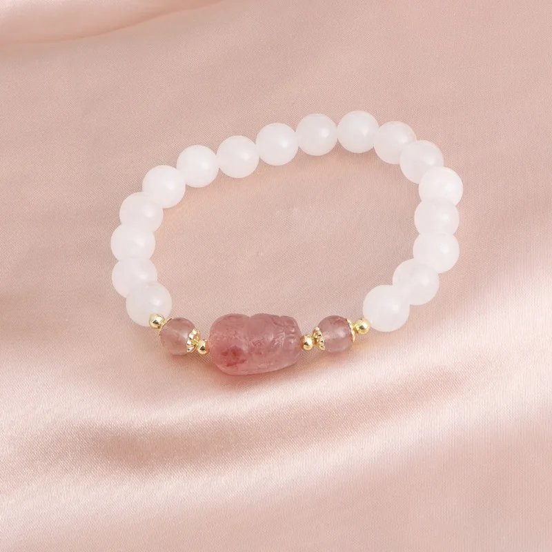 Женский браслет Minar Kawail многоцветный Браслет Из Белого Натурального Камня