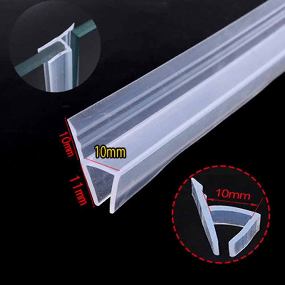 

2m Rubber Glass Door Weatherstrip 6/8/10/12mm Portable Window Glass Fixture Accessories Household Seal Gap Waterproof