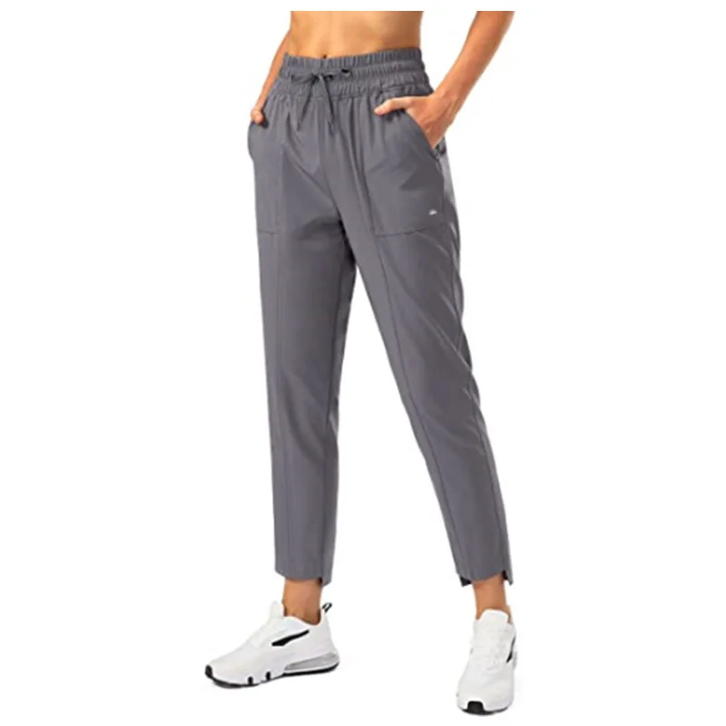 

2022 Women's Summer Elastic Breathable Pants Female High Waist Casual Sports Ankle Pants Sport Quick Drying Pants