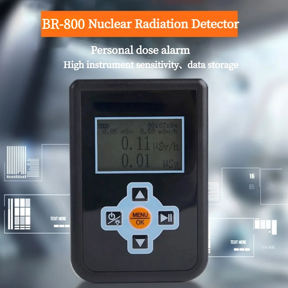 

Geiger Counter Dosimeter Portable Radiation Tester Digital Backlight Dose Alarm X/ γ/ Hard β Ray Cumulative Tool
