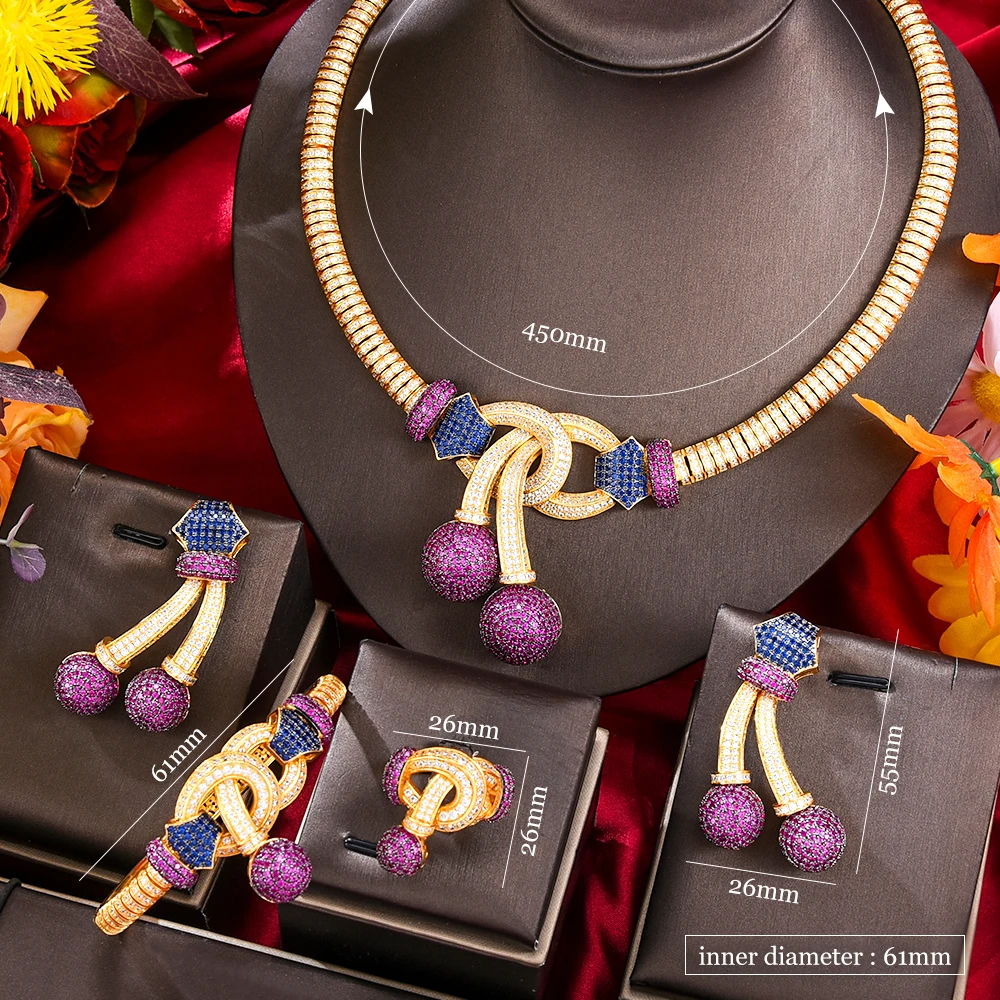 Missvikki великолепное роскошное ожерелье серьги браслет кольцо ювелирные изделия