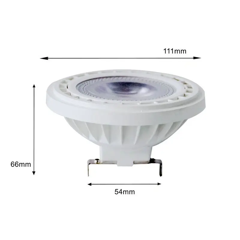 Фото COB LED AR111 GU10 G53 Лампа освещения 12 В 110 В 220 В 230 В QR111 №2