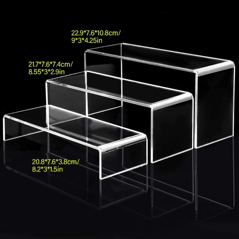 Акриловая подставка с подъемом. со ступенькой. Прозрачная стойка. Идеально
