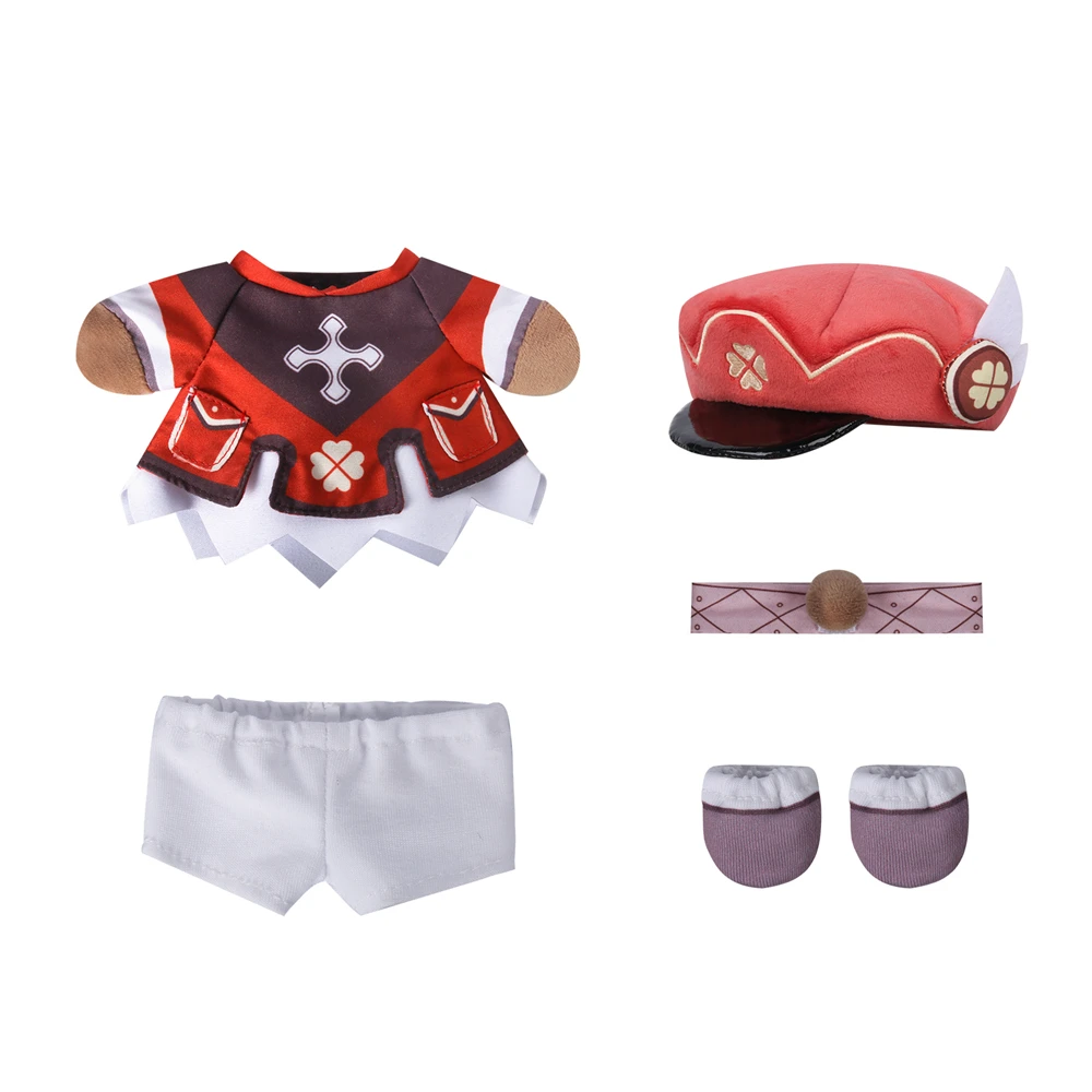 Game Genshin Impact Klee Plushies Stuffed Toys with Removable Clothes Cute Plush Toy for Girls Birthday Gift Size 20cm