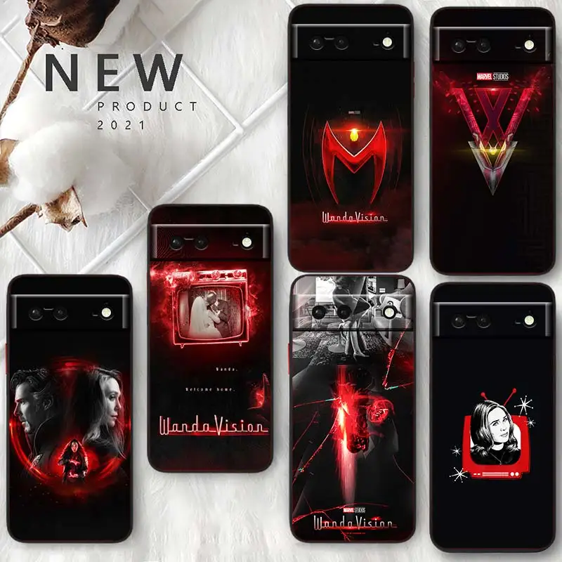 Чехол для телефона с рисунком из комиксов Marvel Scarlet Witch Google Pixel 7 6 Pro 6A 5A 5 4 4A XL |