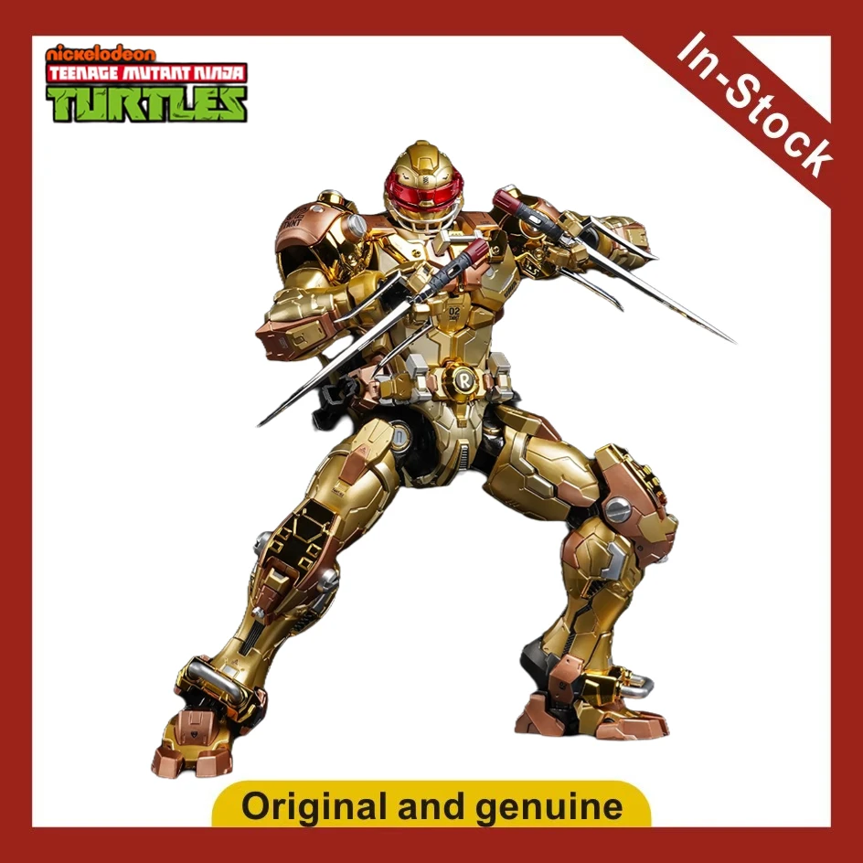 Фото 【UA】HEATBOYS MechaHeat Alloy Mecha TMNT Рафаэль Золотое издание, фигурка-модель, игрушка, подарок №1