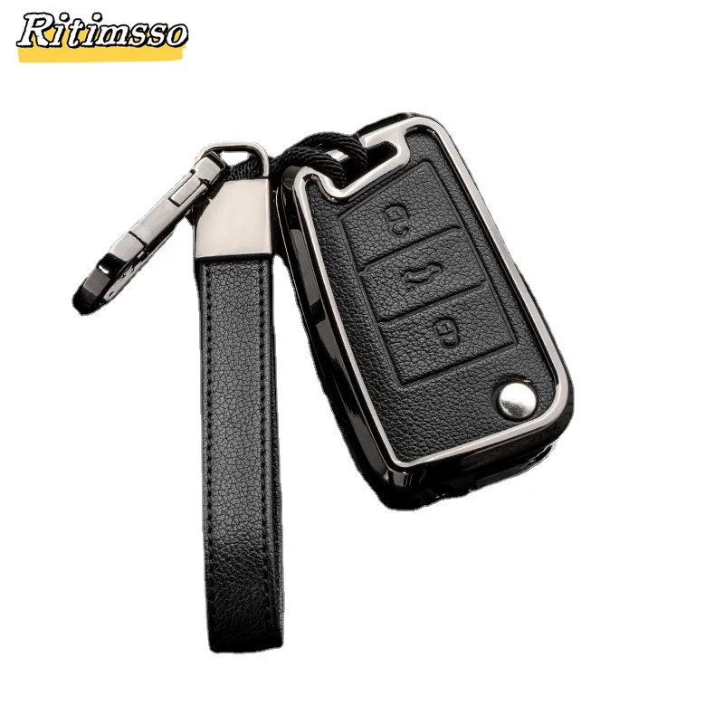 Автомобильный брелок с полным покрытием из цинкового сплава для VW Volkswagen Golf 7 MK7