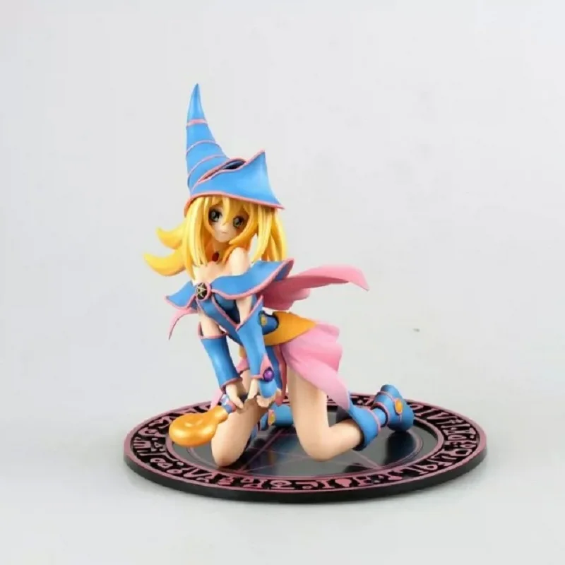 Фото Аниме-фигурки ARTFXJ Yu-Gi-Oh Mana BMG DMG Dark Black Magician Girl, ПВХ экшн-фигурки, модели игрушек, 17 см №2
