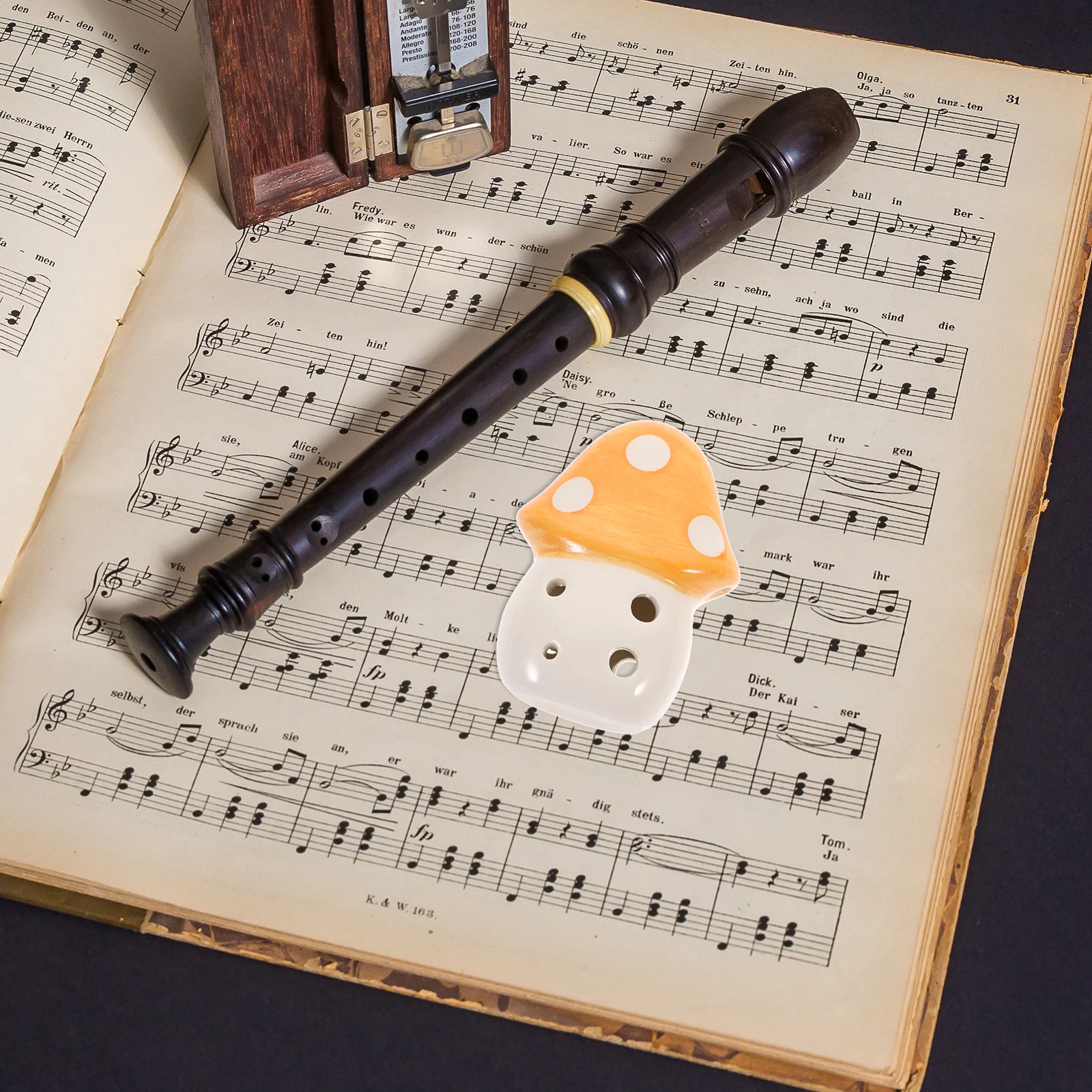 Окарина с отверстиями для путешествий детский грибной духовой инструмент