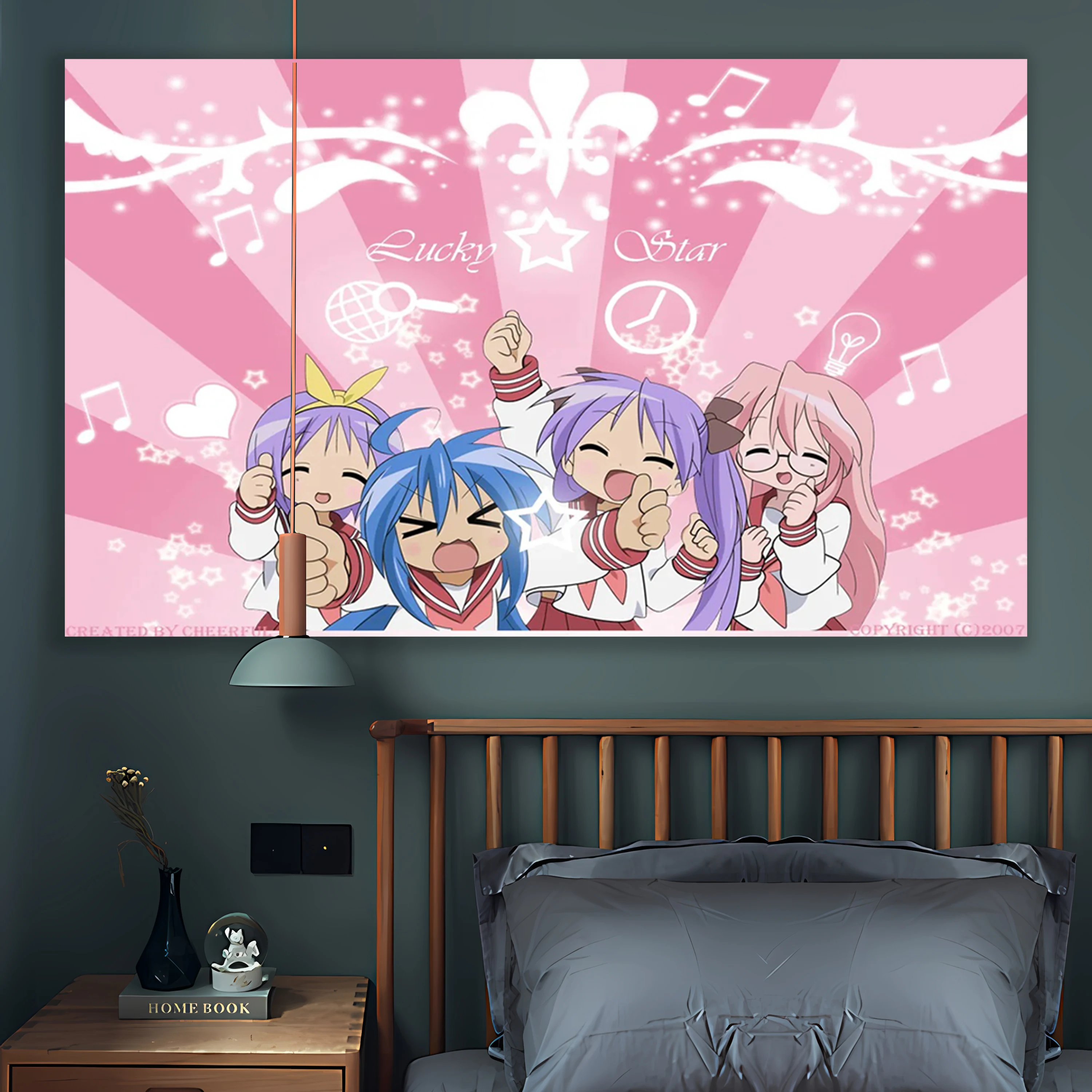 Kawaii аниме гобелены Счастливая звезда Izumi Konata японский домашний декор настенные