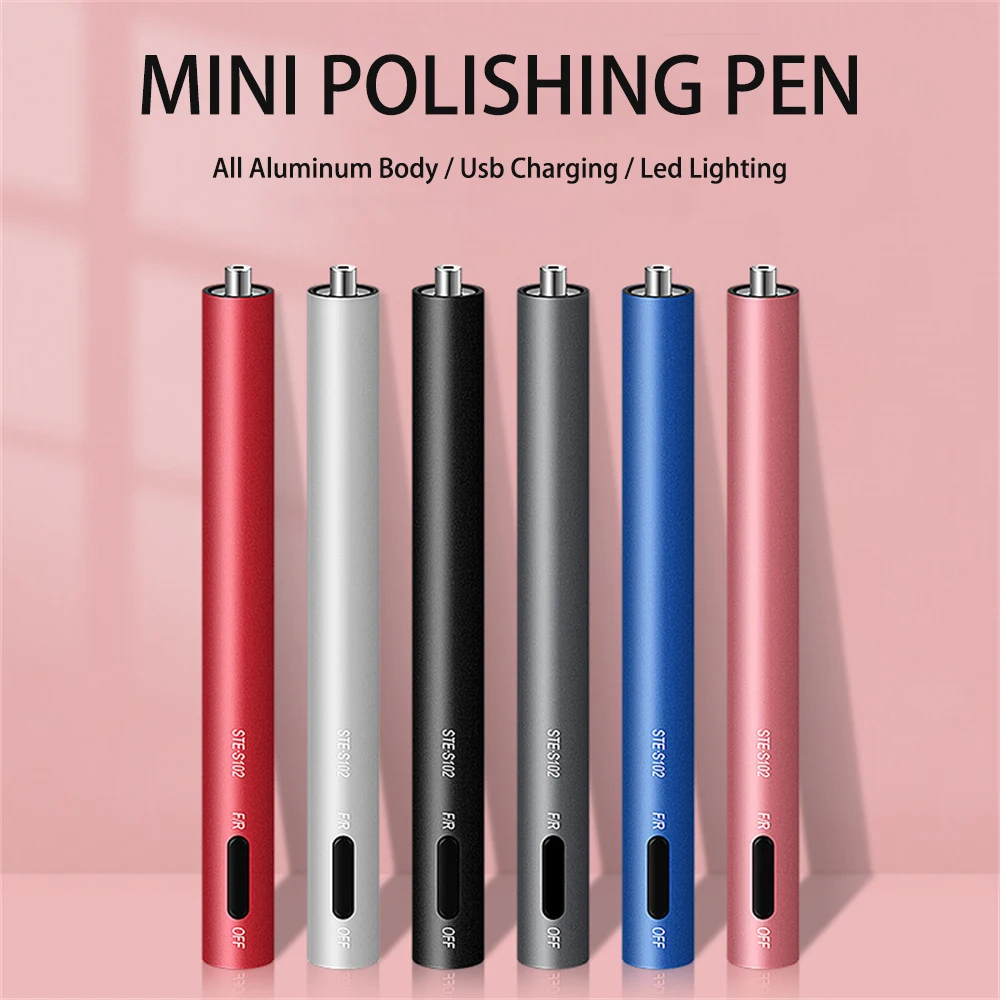 

High Quality MiNi Grinder All Aluminum Body USB Rechargeable Lithium Battery Portable Nail Grinder Polishing Nail Art Tools