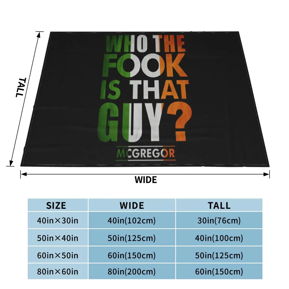 Коннор МакГрегор Ян Фук Адла Бахава Тайть Онджу Тер Экспресс Pe уведом Na79 Одеяло