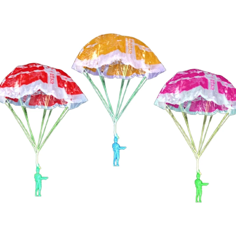 

Hand Throwing Parachute Toy Launching Soldier Flying Toy Family Game Party Favor Set Outdoor Children Activity