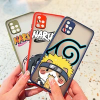 cute anime naruto for samsung galaxy a72 a52 a71 a51 a70 a32 a21s a03s a02s a12 frosted translucent phone case coque capa cover