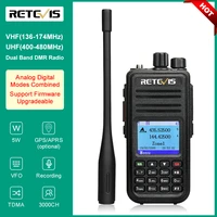Retevis RT3S DMR Digital Walkie Talkie Ham Radio Stations Walkie-talkies Professional Amateur Two-Way Radio VHF UHF GPS APRS