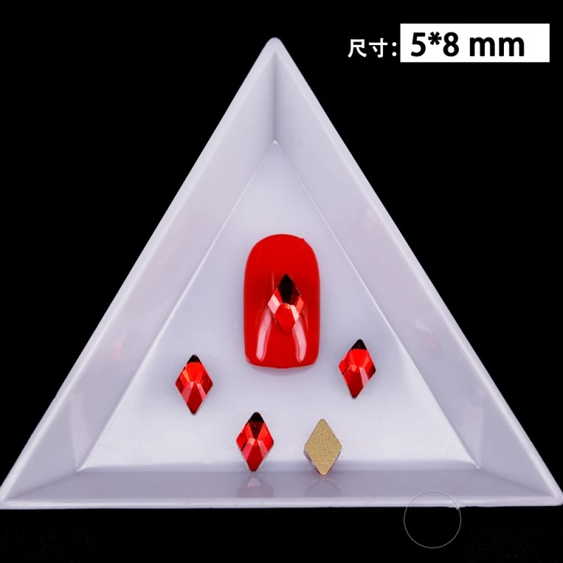 Классический дизайн ногтей 6*10 мм разные секции Ромб бутик плоское основание