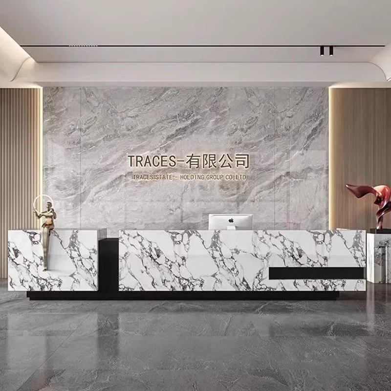 Роскошный офисный счетчик красоты Fisktion Роскошная мебель Современный приемный