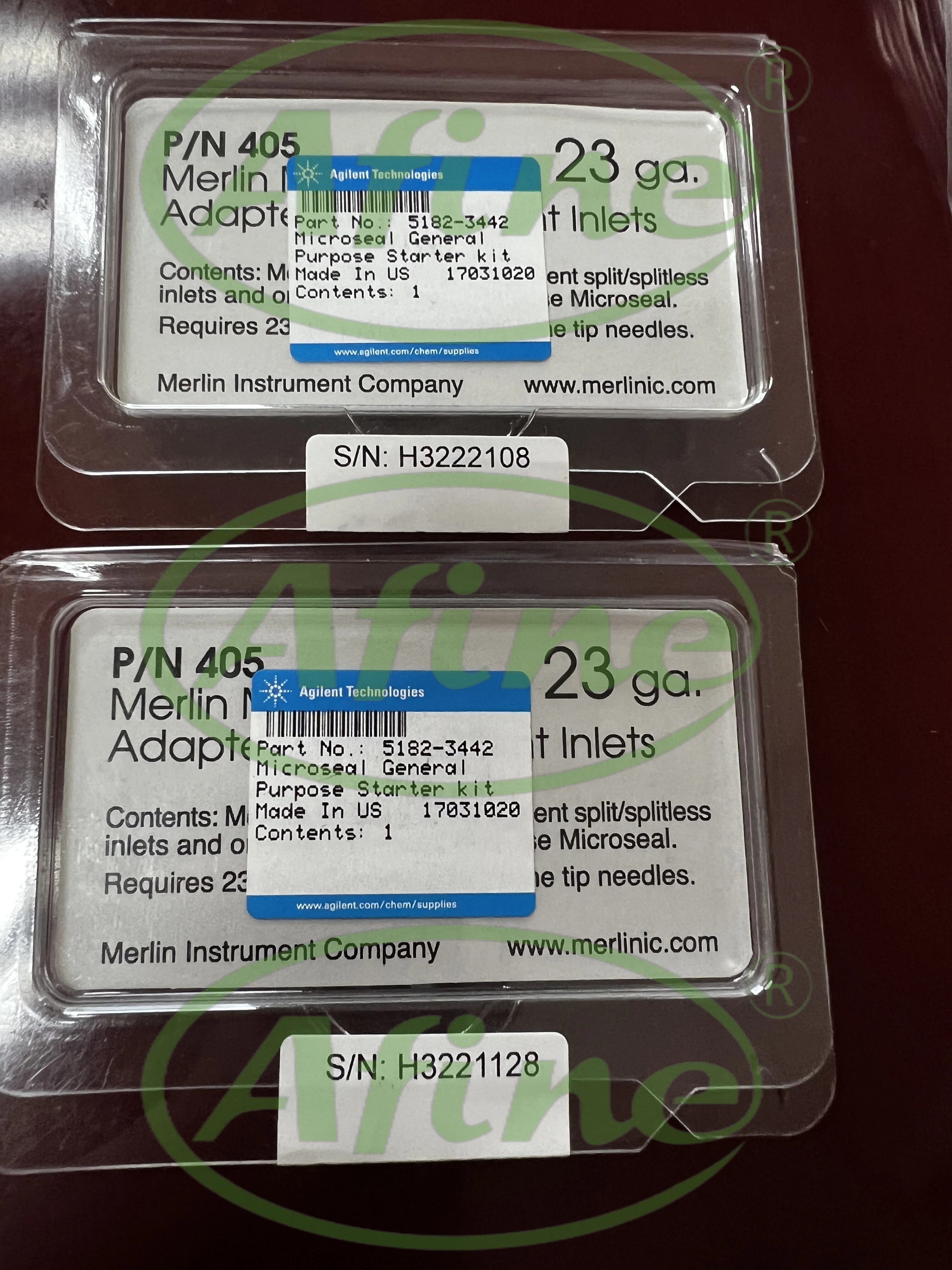 AFINE Agilent 5182-3442 Merlin Microseal Starter Kit Гайка 3M Фторель Эластомер Нержавеющая сталь