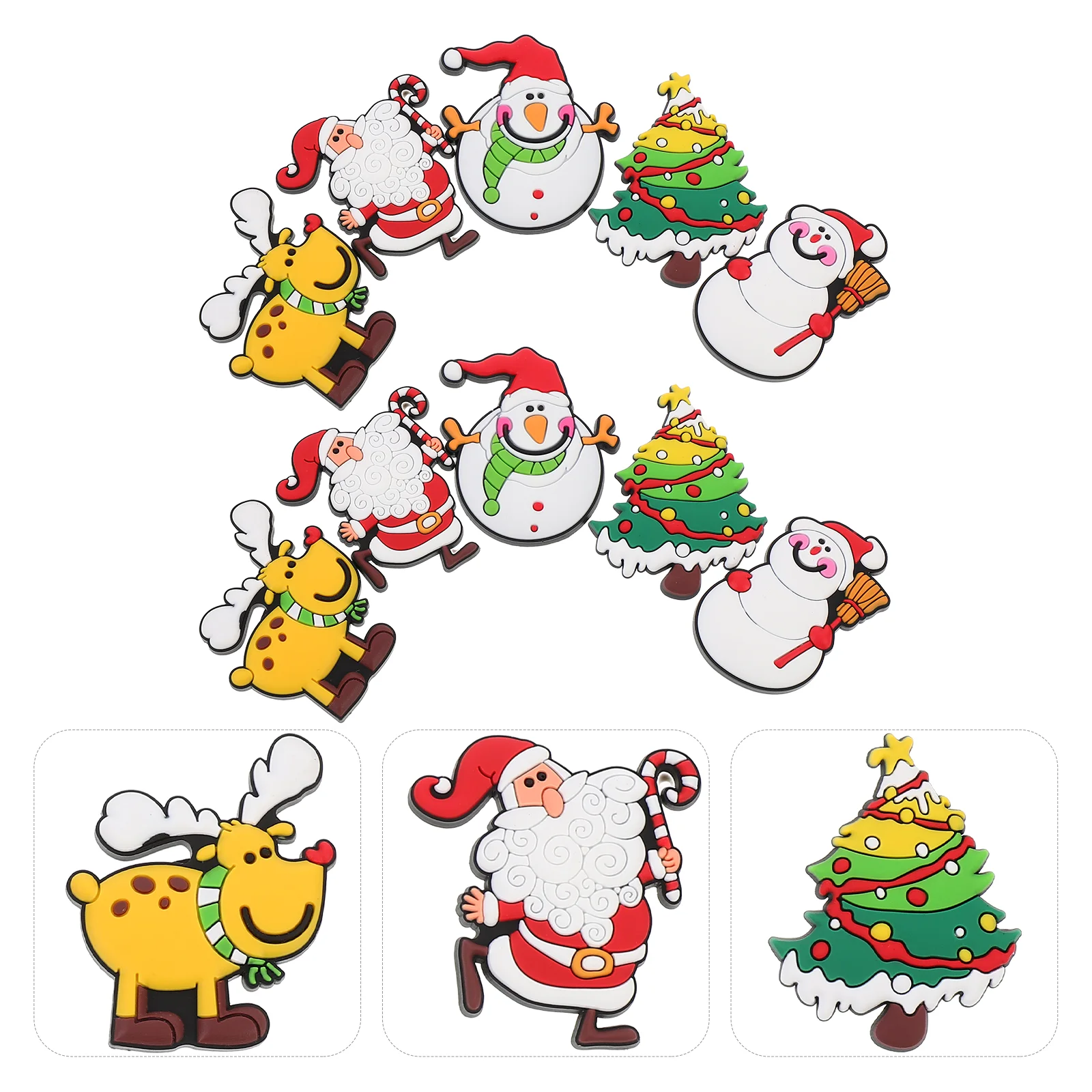 

Magnets Christmasfridge Refrigerator Magnet Holiday Kids Whiteboard Calendar Snowman Boarderase Dry Decorations Stickers Gift