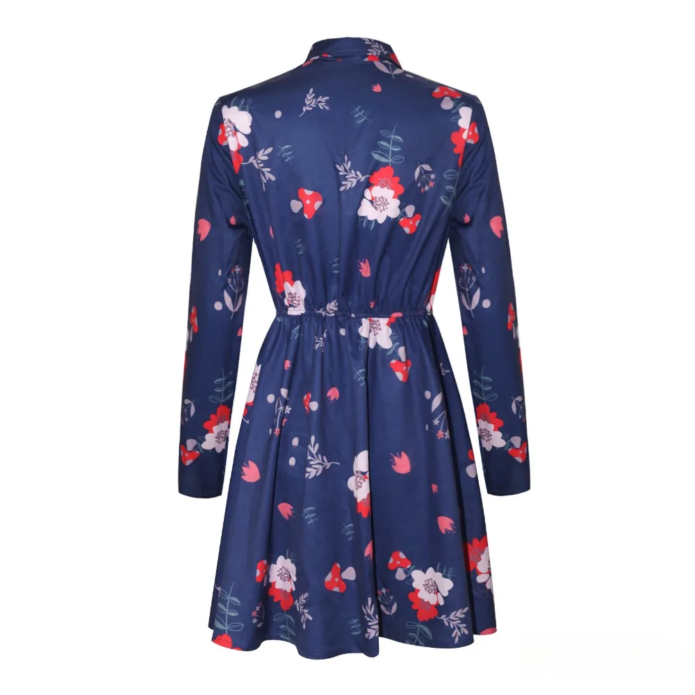 Костюм для косплея клоуна 2 Гаги Mocie женское модное синее Цветочное платье