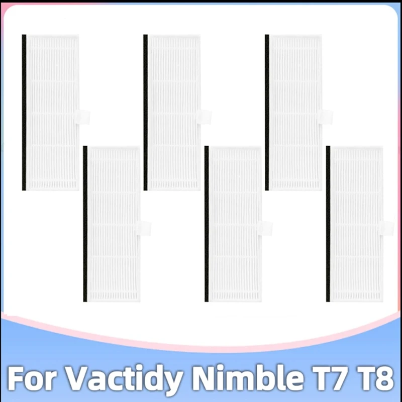 Hepa-фильтр аксессуары для Vactidy Nimble T7 T8 робот-пылезащитный моющийся фильтр