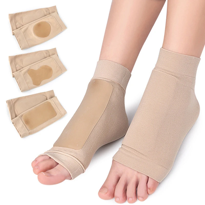 

1Pair Plantar Fasciitis Sock Sleeve Gel Sock Foot Care Tool Accessor Feet Protector Pain Relief Crack Prevention Moisturize Sock