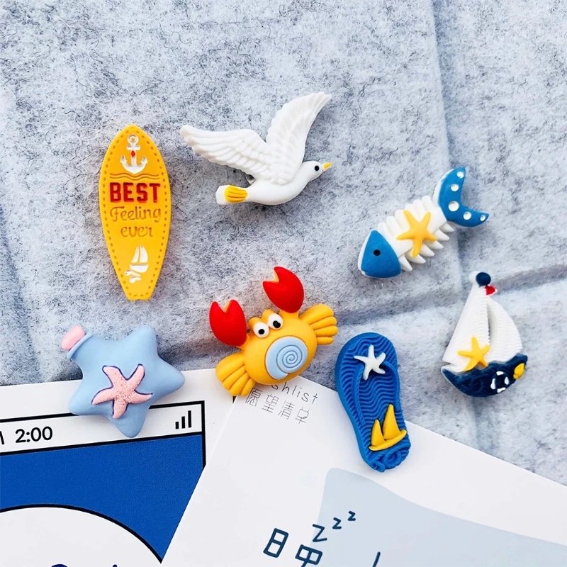 

20 Pcs Multi-purpsoe Decorative 3D Pushpins Set Classic Sea Animal Style Thumb Tacks Set for Cork Boards DIY Photo Wall H8WD