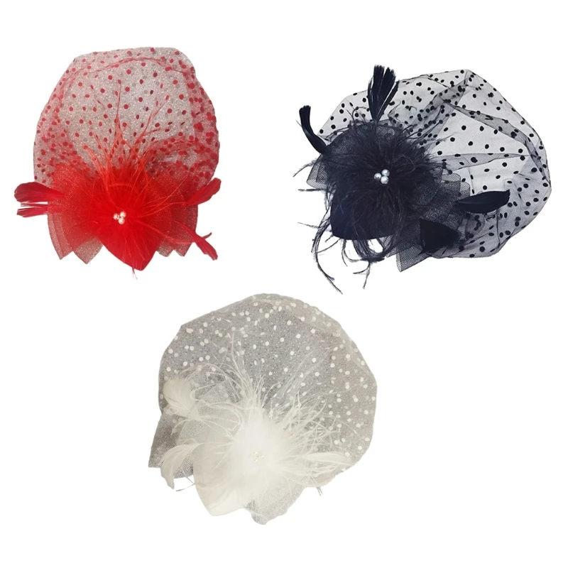 

Elegant Fascinator Hat Pillbox Hat for Women Cocktail Tea Party Headwear