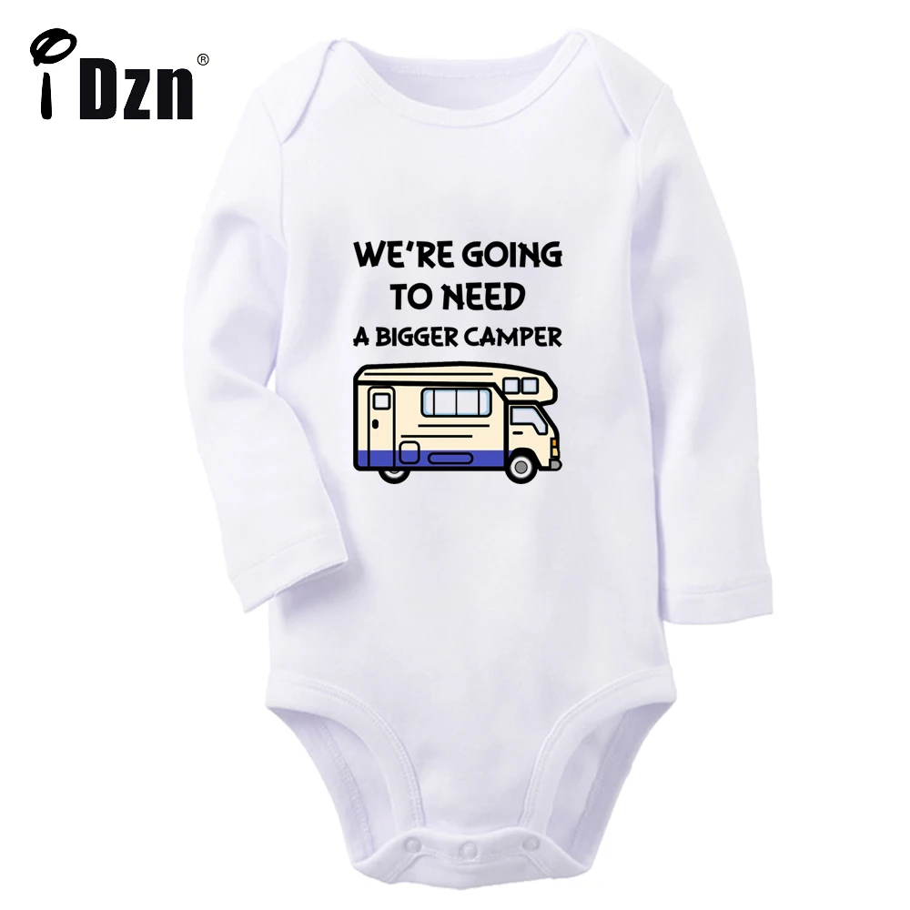 

We're Going to Need a Bigger Camper & Boat Printed Jumpsuit Cute Baby Boy Rompers Baby Girls Bodysuit Infant Long Sleeve Clothes