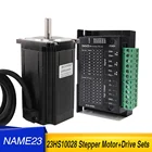 Шаговый электродвигатель 57BYGH Nema 23, 4-проводной двигатель 23HS10028 260N. См с драйвером nema 17 23 4A 9  42V DM542S для 3D-принтера, робота