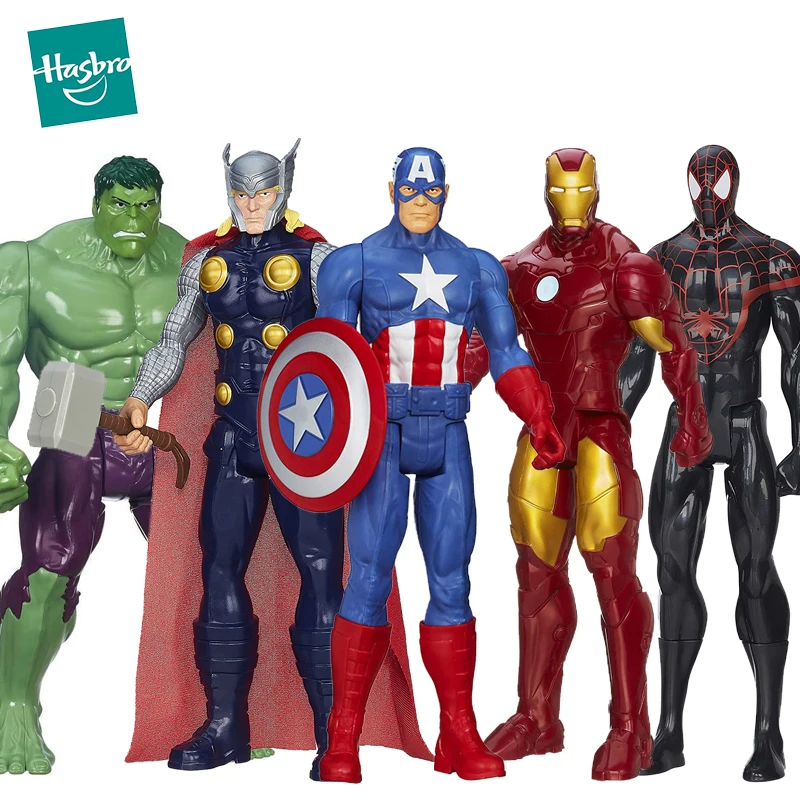 

30cm Marvel Action Figure Anime Avengers Kid Toys for Children Captain America Iron Man Hulk Spiderman Wolverine Super Hero Gift