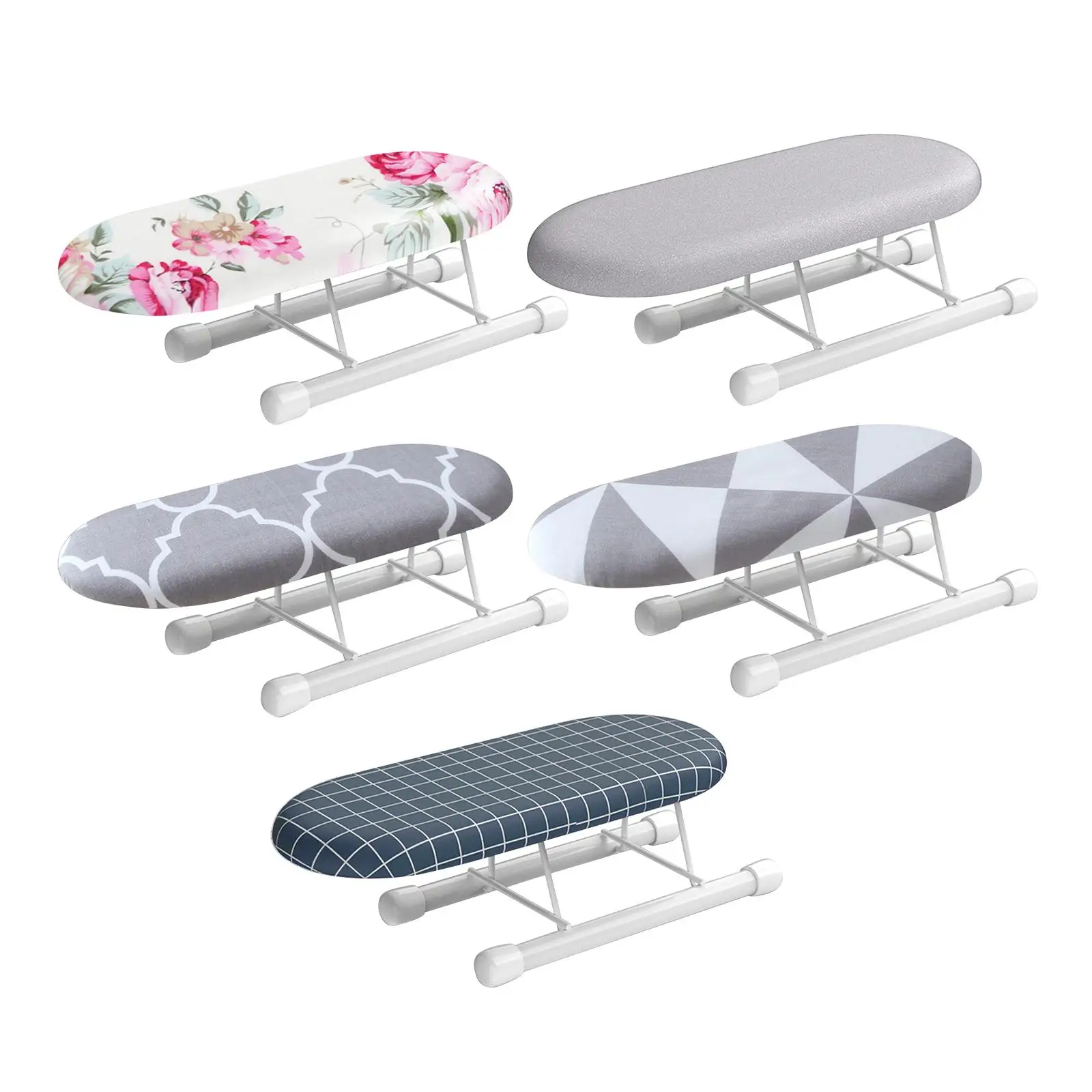 

Portable Tabletop Ironing Board with Folding Legs Removable Cover for Home Apartments