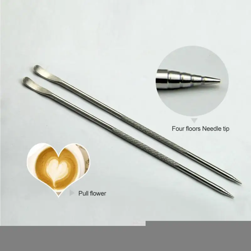 

Useful Stainless Steel Cappuccino Latte Espresso Coffee Decorating Art Pen Fancy Coffee Cafe Mixer Tool Coffee Stencils